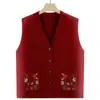 Chaleco de punto de primavera y otoño para mujeres mayores, chaleco suéter de abuela, chaleco para ancianos, ropa de madre, nuevo modelo 2026