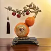 Nuevos Nuevos Ornamentos de Calabaza Ruyi Chinoserie Grande de la Fortuna Decoración para Sala de Estar, Entrada, Aparador Regalo de Inauguración de Casa