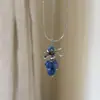 Colar Pingente de Uva Colorida, Design de Nicho, Corrente de Clavícula da Moda, Acessório de Pescoço Longo Exquisito Versátil Atacado