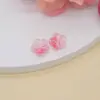 Novos acessórios para joias DIY: Pétalas de vidro de flor de ameixa redondas pequenas, ameixa redonda pequena de cinco pétalas, acessórios de joia de material estilo antigo