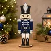 Bestseller de Navidad Adorno de Soldado Cascanueces Figura de Dibujos Animados de Madera Decoración de Escritorio Regalo Festivo Europeo y Americano
