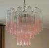 Francés Murano Lujo Ligero Nórdico Vintage Sala de Estar Cristal de Murano Comedor Iluminación Retro Villa Candelabro de Cristal