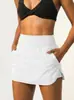 Popular Falda de Tenis Plisada de Cintura Alta de Comercio Exterior para Mujer, Falda Corta Deportiva 2 en 1 Antiexposición para Fitness y Running al Aire Libre