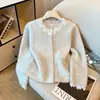 Cardigan Tweed com Miçangas Estilo Designer 2026 para Mulheres, Novo Casaco Suéter Elegante de Alta Qualidade Outono/Inverno