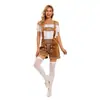 Traje de Cerveja Feminino para Oktoberfest Alemão Calça de Cerveja Bordada em Munique Traje de Oktoberfest Traje para Performance em Bar