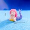 Paisaje marino micro creativo lindo sirena acuario marino paisaje decoración diy accesorios mini adornos pequeños