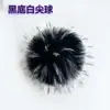 Pompon de pelo sintético de mapache, bola de peluche, charm para bolsa, ropa, zapatos, sombreros, accesorios, bola de pelo sintético de colores, ventas directas de fábrica