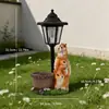 Luz Solar de Ardilla Transfronteriza Decoración de Resina para Jardín Adorno para Jardín Exterior Animal Realista Luz Solar