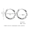 Aretes Mobius para Mujer con Orejas Perforadas, No Necesitan Quitarse los Aretes para Dormir, Aretes de Acero de Titanio, Clavos de Hueso de Oreja, Aretes de Aro Lisos para Mujer