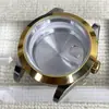 Caixa Log Dourada 40mm Adequada para Movimento Nh35/Nh36 Montagem de Caixa Oyster Perpetual de Aço Inoxidável Acessórios