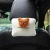 Almohadilla para el Hombro del Cinturón de Seguridad de Coche de Dibujos Animados Lindo Oso Cordero Terciopelo Coche Anti-Cuello Almohadilla para el Hombro del Cinturón de Seguridad Cubierta Protectora