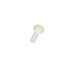 Parafusos de plástico hexagonal isolados Parafusos hexagonais externos de nylon Parafusos multi-tamanho m4-m12 Parafusos brancos