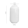 Shumen Blanco Nórdico Boca Grande Simple Cerámica Decorativo Jarrón para Flores Secas Flores Acuáticas Sala de Estar Arreglos Florales Decoración de Escritorio