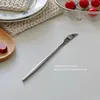 Faca, Garfo, Colher para Comida Ocidental, Colher de Sobremesa, Talheres para Chá da Tarde Estilo Ins, Colher Pequena, Colher de Café da Manhã
