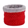 Bufanda Gruesa de Color Sólido con Forro de Felpa para Invierno, Conjunto de Cuello Pullover de Moda Versátil para Pareja, Bufanda Cálida Resistente al Viento para Exteriores en stock