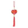 Estilo Chinês Peixe Auspicioso Decoração Pendente Festiva para o Ano Novo Tassel Bordado Sachê Em Estoque Viagens Seguras Decoração Pendente para Carro
