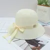 Sombrero de Verano para Mujer para la Costa Sombrero de Sol para Vacaciones Sombrero de Playa Sombrero de Paja de Ala Ancha para Viajes al Aire Libre Moda Coreana Sombrero de Sol