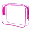 Bolsa de Tocador Transparente Transfronteriza, Bolsa Cosmética con Cremallera Conveniente, Bolsa de Almacenamiento para Artículos Varios de Aeropuerto, Bolsa Transparente de PVC Engrosado al por Mayor