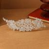 Joyería transfronteriza para novia, tocado de hojas de árbol de plata con diamantes de imitación coreanos, accesorios para el cabello de boda, accesorios para vestidos, accesorios.