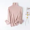 [Acompañándote en Invierno] Suave y Ceroso 100% Lana Australiana Cuello Alto Camiseta Interior Tejida Hombro Ranglán Suéter Versátil Otoño e Invierno