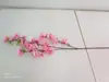 Rama de flor de durazno artificial al por mayor decoración de sala de estar de alta calidad flor de durazno de 3 ramas decoración de botella de cerámica retro china arte floral