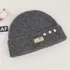 Gorro de punto estilo coreano con mezcla de lana, con un diseño floral 3D, para mujer, adecuado para otoño e invierno, proporcionando calidez, grosor extra y protección para los oídos, perfecto para el uso diario