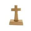 Cruz de Madera Maciza Cruz de Madera de Haya Adornos de Madera Artesanía en Madera Cruz al por Mayor Logo de Madera Maciza