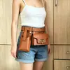 Nova Bolsa de Cintura Feminina 2025 Moda Bolsa de Cintura Duas Peças Estilo Punk Bolsa para Sogra Carteira Transversal para Celular Bolsa de Peito