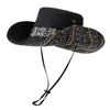 Gorra de Ciclismo con Ala Enrollada Que No Se Volará con el Viento, Sombrero de Pescador Sombrilla para Exteriores para Mujer, Gorra de Protección Solar para Primavera y Verano, Sombrero de Vaquero Occidental