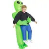 Disfraz inflable de alien, talla de adulto, para fiestas de Halloween y actuaciones, disponible para venta al por mayor y directo del fabricante