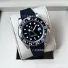 Reloj Rolex GMT con Bisel Coke, Reloj de Greenwich, Reloj Mecánico Rolex, Reloj Impermeable de Acero Inoxidable con Correa de Cuero para Hombre