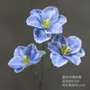 Flores Azules de Boda Materiales Flores de Seda Rosas Peonías Flores Arregladas Cascada de Flores Techo Arte Floral Arreglo Floral Jardín de Monet