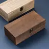 Caixa Pequena Retrô de Mesa Caixa de Armazenamento de Joias de Madeira Caixa de Armazenamento Organizadora Caixa de Tesouro Caixa para Adereços