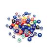 Contas de Argila Polimérica Floco de Neve de Inverno Peças de Argila Polimérica Contas com Furo Reto Ação de Graças Natal Outono Contas para Pulseira DIY Chaveiro