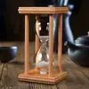 Reloj de Arena de Madera Maciza 30/60 Minutos Temporizador Hecho a Mano Regalo Creativo Reloj de Arena para Niños Temporizador Resistente a Caídas