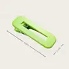 Clip de Clip de Borde de Color Macarrón de Laca Brillante Cuadrado Hueco de 6.0 cm Clip para el Cabello Sin Costuras Accesorios para el Cabello DIY Estilo Ins
