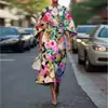 Colección Otoño 2026: Vestido largo holgado con estampado casual estilo vacacional transfronterizo para mujer