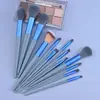 Set de 13 Brochas de Maquillaje para las Cuatro Estaciones Bolsa de Terciopelo Brocha para Rubor de Cerdas Suaves Brocha para Sombras de Ojos Brocha para Polvo Suelto Set Completo de Herramientas de Belleza