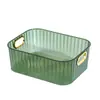 Caja de Almacenamiento de Escritorio de Acrílico Transparente Estantería para Almacenamiento de Papelería Libros para Escritorio de Dormitorio Caja de Archivo Cesta para Archivos de Oficina