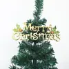 Enfeites criativos 3D de letras de Natal, decorações de letras em inglês para árvore de Natal, enfeites pendentes e decorações de felicitações de Natal