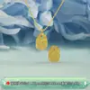 Plata Pura 999 Artesanía CNC Colgante Fortuna Hielo Triturado Colgante Tarjeta de la Suerte Flash Pulsera DIY Collar