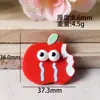 Acessórios de Resina DIY Desenho Animado Engraçado Mordida de Maçã Cola de Creme Acessórios de Cabelo Grampo de Cabelo Capa de Celular Acessórios para Buraco de Sapato