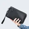 Bolso de Hombro para Hombre Moda Versátil Cuero Bolso de Hombre Casual Simple para Viajes Diarios Bolso de Hombro de Piel de Primera Capa