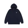 Sudadera con Capucha y Media Cremallera Estilo Americano para Hombre y Mujer 2025 Nueva Ropa de Pareja Estilo Japonés Chaqueta Casual Azul Marino Gris Albaricoque