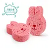Esponja de Pulpa de Madera Comprimida Natural de Dibujos Animados Lindos para Baño y Limpieza de Niños, Esponja de Limpieza Absorbente y Suave