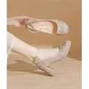 Zapatos de boda color champán, zapatos de novia, vestido de novia HeXiu, tacones altos de plataforma de doble uso, tacón grueso para mujer, zapatos de ceremonia para adultos estilo francés