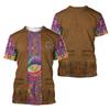 Camiseta fina de verano personalizada de manga corta con impresión digital 3D india para hombre, chaqueta de moda para hombre al por mayor