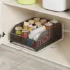 Estante de almacenamiento para cocina con espacios extremadamente estrechos, organizador extraíble para debajo del fregadero, canasta para especias sin taladro para el gabinete