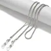 Lanyard para gafas de moda europea y americana, cadena retorcida para gafas, cadena para el cuello de gafas, cadena anti-pérdida para mascarilla, cadena metálica para mascarilla, venta al por mayor