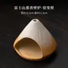 Quemador de Incienso Monte Fuji, Quemador de Incienso Cedro Salvia, Quemador de Incienso Cerámico Cocido en Horno Grande de Madera Sagrada Peruana